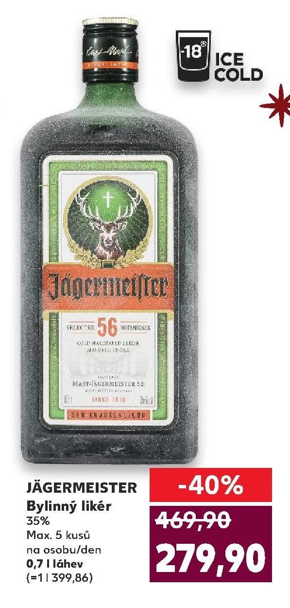 JÄGERMEISTER Bylinný likér