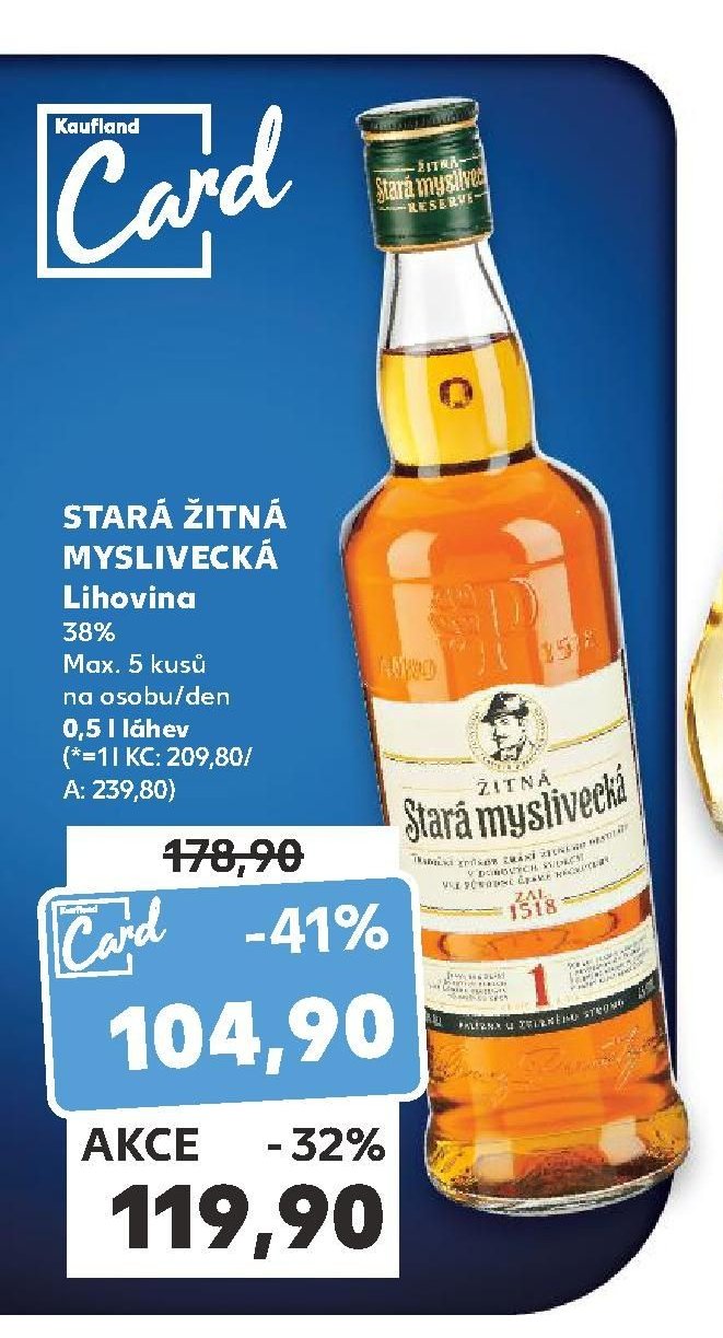 STARÁ ŽITNÁ MYSLIVECKÁ Lihovina