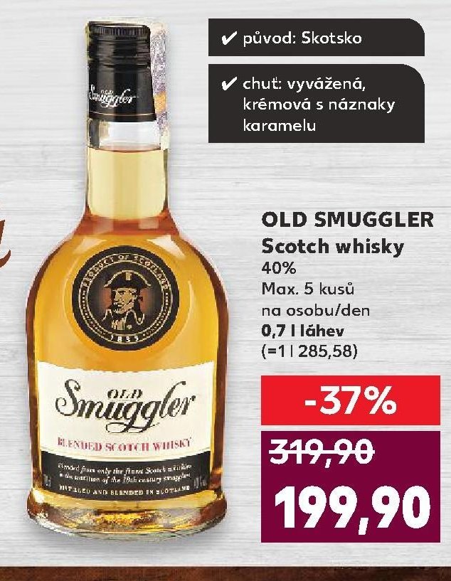OLD SMUGGLER Scotch whisky