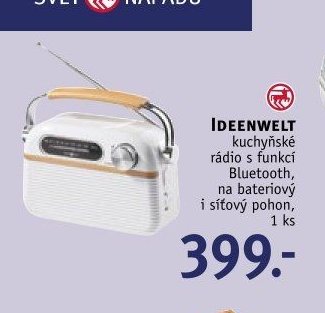 IDEENWELT kuchyňské rádio s funkcí Bluetooth