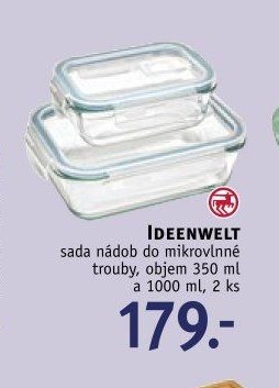 IDEENWELT sada nádob do mikrovlnné trouby