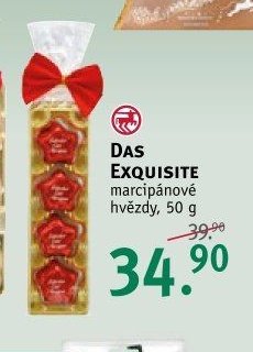 DAS EXQUISITE marcipánové hvězdy, 50 g