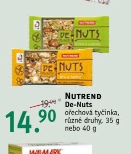 NUTREND De-Nuts ořechová tyčinka