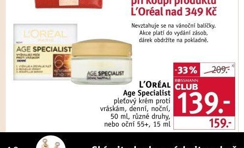 L'ORÉAL Age Specialist pleťový krém