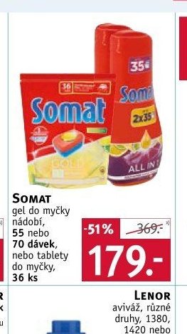 SOMAT gel do myčky nádobí