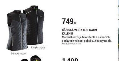 BĚŽECKÁ VESTA RUN WARM KALENJI
