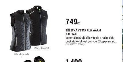 BĚŽECKÁ VESTA RUN WARM KALENJI