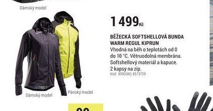 BĚŽECKÁ SOFTSHELLOVÁ BUNDA WARM REGUL KIPRUN