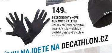 BĚŽECKÉ DOTYKOVÉ RUKAVICE KALENJI