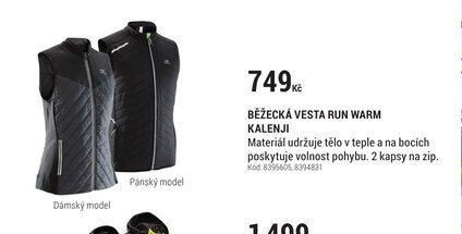 BĚŽECKÁ VESTA RUN WARM KALENJI