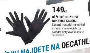 BĚŽECKÉ DOTYKOVÉ RUKAVICE KALENJI