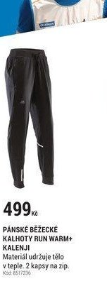 PÁNSKÉ BĚŽECKÉ KALHOTY RUN WARM+ KALENJI