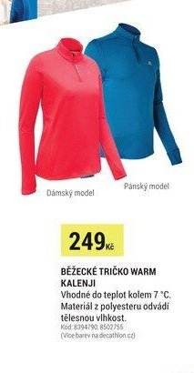 BĚŽECKÉ TRIČKO WARM KALENJI