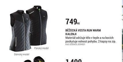BĚŽECKÁ VESTA RUN WARM KALENJI