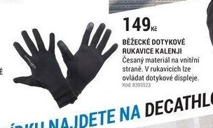 BĚŽECKÉ DOTYKOVÉ RUKAVICE KALENJI