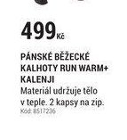 PÁNSKÉ BĚŽECKÉ KALHOTY RUN WARM+ KALENJI
