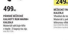 PÁNSKÉ BĚŽECKÉ KALHOTY RUN WARM+ KALENJI