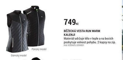BĚŽECKÁ VESTA RUN WARM KALENJI