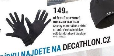 BĚŽECKÉ DOTYKOVÉ RUKAVICE KALENJI