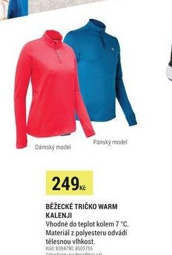 BĚŽECKÉ TRIČKO WARM KALENJI