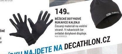 Běžecké dotykové rukavice Kalenji