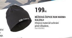Běžecká čepice Run Warm+ Kalenji
