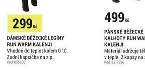 Dámské běžecké legíny Run Warm Kalenji