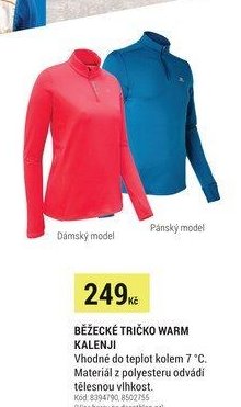 Běžecké tričko Warm Kalenji