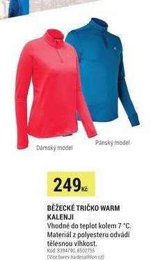 BĚŽECKÉ TRIČKO WARM KALENJI
