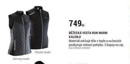 BĚŽECKÁ VESTA RUN WARM KALENJI