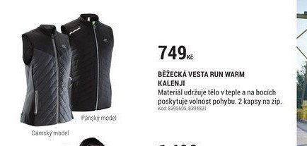 BĚŽECKÁ VESTA RUN WARM KALENJI