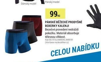 PÁNSKÉ BĚŽECKÉ PRODYŠNÉ BOXERKY KALENJI