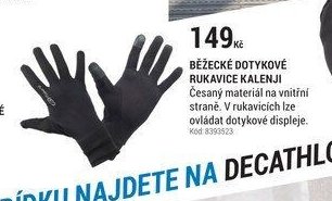 BĚŽECKÉ DOTYKOVÉ RUKAVICE KALENJI