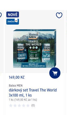 Balea MEN dárkový set Travel The World 3x100 ml, 1 ks - dm drogerie aktualniletaky.eu