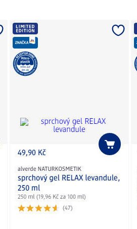 alverde NATURKOSMETIK sprchový gel RELAX levandule, 250 ml - dm drogerie aktualniletaky.eu