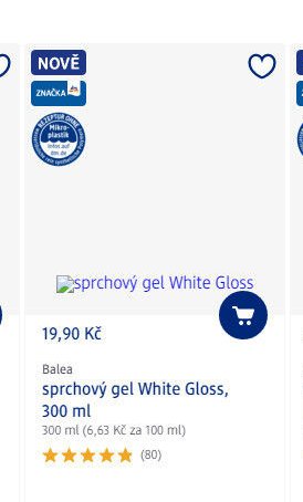 Balea sprchový gel White Gloss, 300 ml - dm drogerie aktualniletaky.eu
