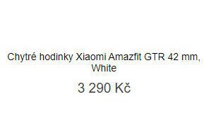Chytré hodinky Xiaomi Amazfit GTR 42 mm, White