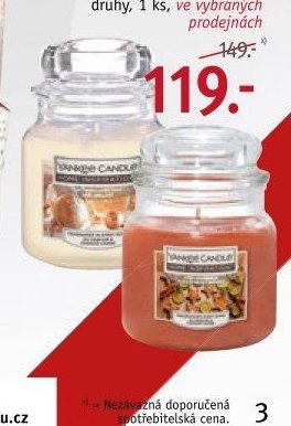 YANKEE CANDLE malá aromatická svíčka
