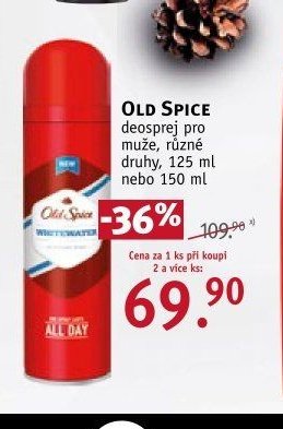 OLD SPICE deosprej pro muže, různé druhy, 125 ml nebo 150 ml