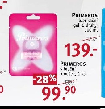 PRIMEROS lubrikační gel, 2 druhy, 100 ml