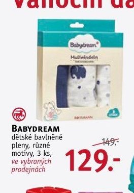 BABYDREAM dětské bavlněné pleny