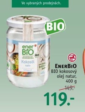 ENERBIO BIO kokosový olej natur