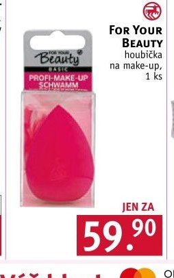 FOR YOUR BEAUTY houbička na make-up - ROSSMANN drogerie aktualniletaky.eu