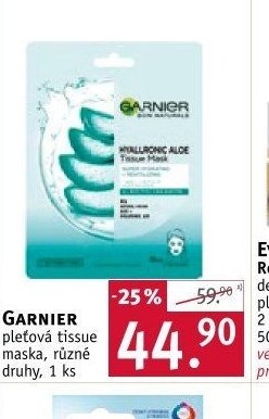 GARNIER pleťová tissue maska - ROSSMANN drogerie aktualniletaky.eu