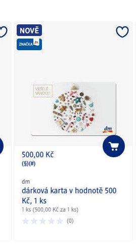 dm dárková karta v hodnotě 500 Kč, 1 ks - dm drogerie aktualniletaky.eu