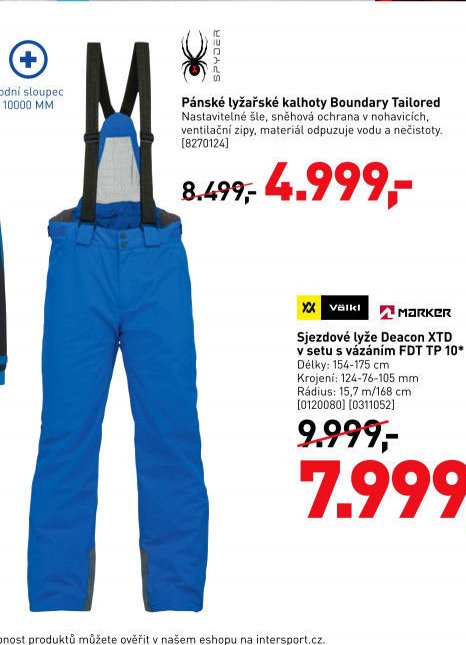 Pánské lyžařské kalhoty Boundary Tailored