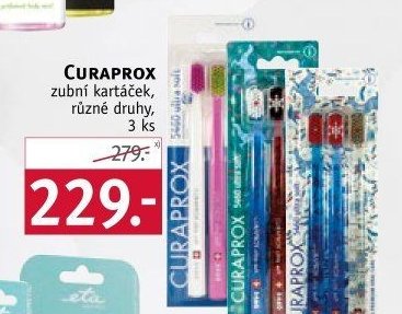 CURAPROX zubní kartáček, různé druhy, 3 ks