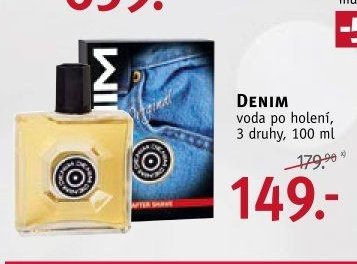 Denim voda po holení, 3 druhy, 100 ml