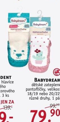 BABYDREAM dětské zateplené pantoflíčky