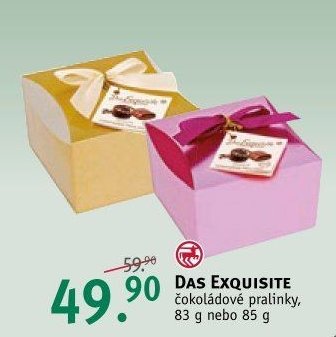 DAS EXQUISITE čokoládové pralinky